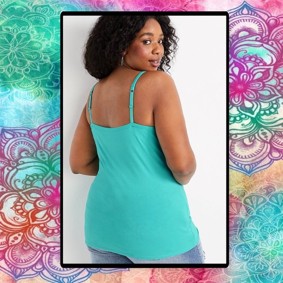 Maurices Plus Size Solid Shelf Bra Cami 1X - Picture 3 of 10